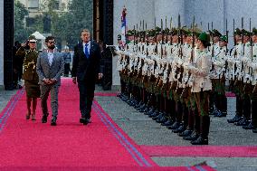 Romanian President Klaus Iohannis Visits Chile